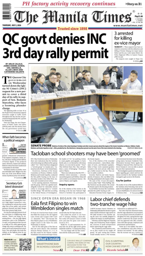 Cover of The Manila Times