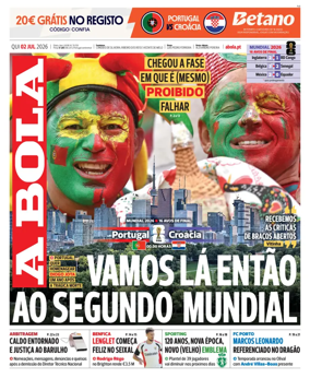 Cover of A BOLA (Portuguese)
