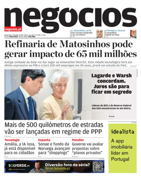 Cover of Jornal de Negocios