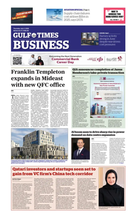 Cover of Gulf Times Business