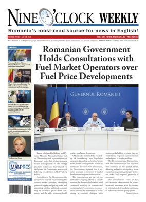 Cover of Nine o clock Weekly (Romania)
