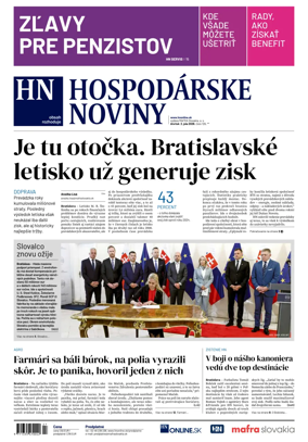 Cover of Hospodarske noviny