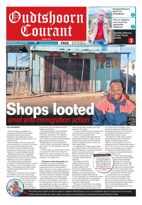 Cover of Oudtshoorn Courant