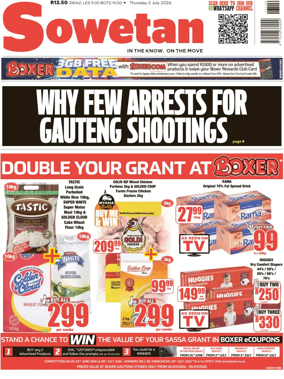 Cover of Sowetan