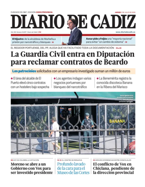Cover of Diario de Cadiz