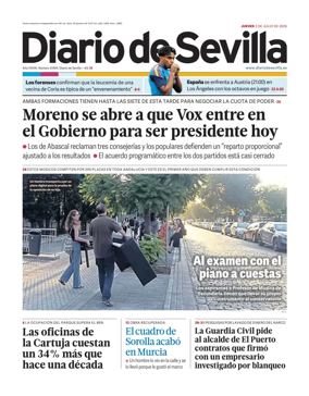 Cover of Diario de Sevilla