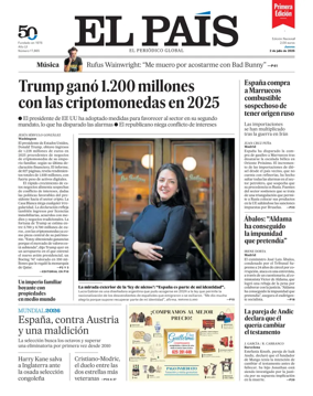 Cover of EL PAIS primera edicion