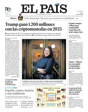 Cover of El Pais (Galicia)