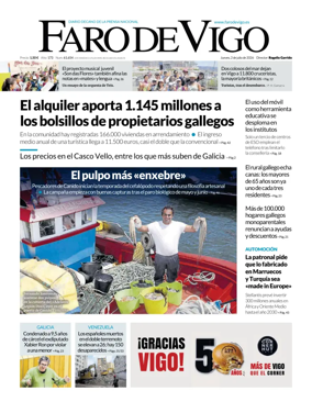 Cover of Faro de Vigo