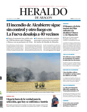 Cover of Heraldo de Aragon