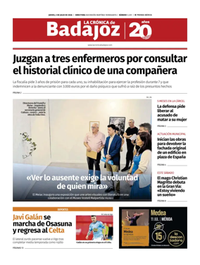 Cover of La Cronica de Badajoz BE