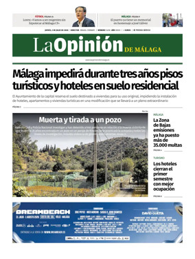 Cover of La Opinion de Malaga