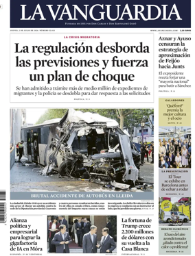 Cover of La Vanguardia (1st Edition)