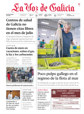 Cover of La Voz de Galicia (Ferrol)