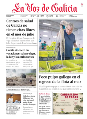 Cover of La Voz de Galicia (Monforte)