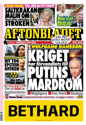 Cover of Aftonbladet