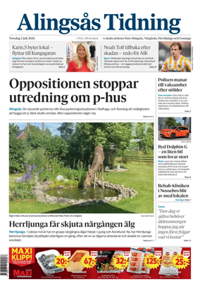 Cover of Alingsas Tidning
