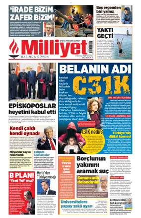 Cover of Milliyet