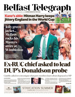 Cover of Belfast Telegraph