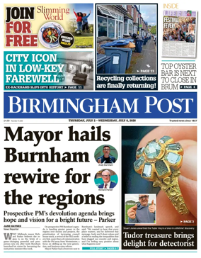 Cover of Birmingham Post