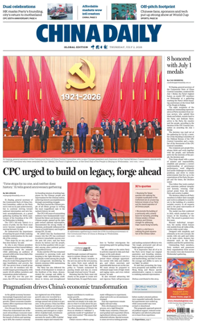Cover of China Daily Global Edition (Europe)