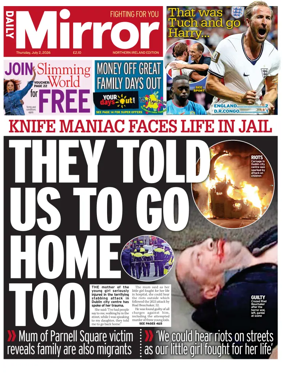 Cover of Daily Mirror (Northern Ireland)