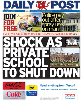 Cover of Daily Post (North Wales)