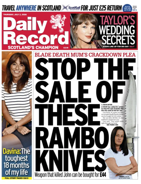 Cover of Daily Record