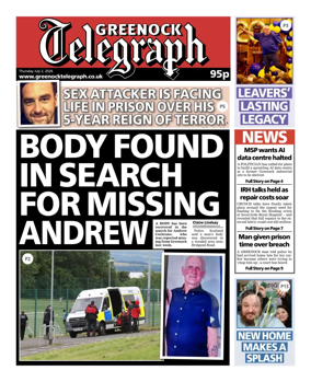 Cover of Greenock Telegraph