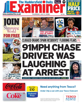 Cover of Huddersfield Daily Examiner