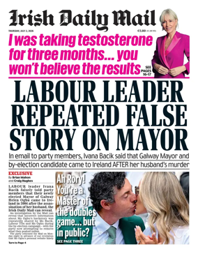 Cover of Irish Daily Mail