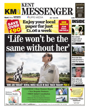 Cover of Kent Messenger Maidstone