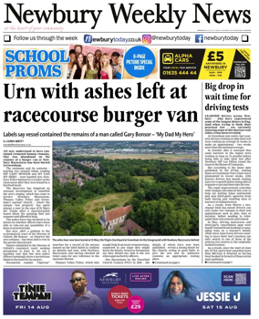 Cover of Newbury Weekly News