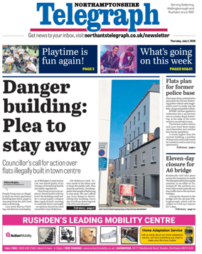 Cover of Northants Evening Telegraph