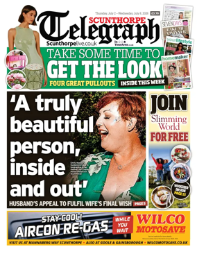 Cover of Scunthorpe Telegraph