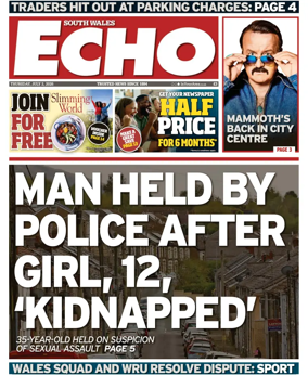 Cover of South Wales Echo