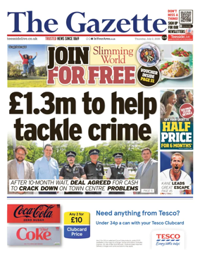 Cover of Teesside Evening Gazette