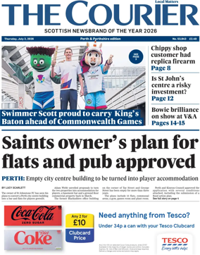 Cover of The Courier & Advertiser (Perth and Perthshire Edition)