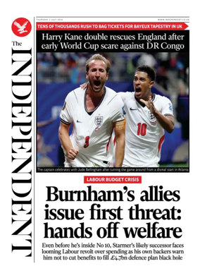 Cover of The Independent