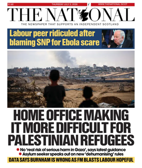 Cover of The National (Scotland)