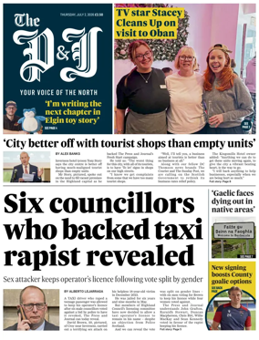 Cover of The Press and Journal (Inverness Highlands and Islands)