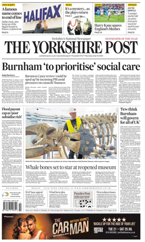 Cover of Yorkshire Post