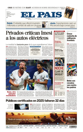 Cover of El Pais (Uruguay)