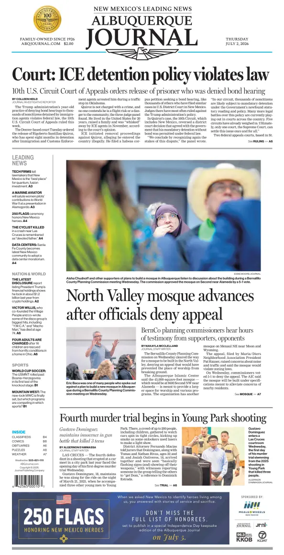 Cover of Albuquerque Journal