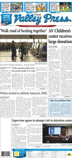 Cover of Antelope Valley Press