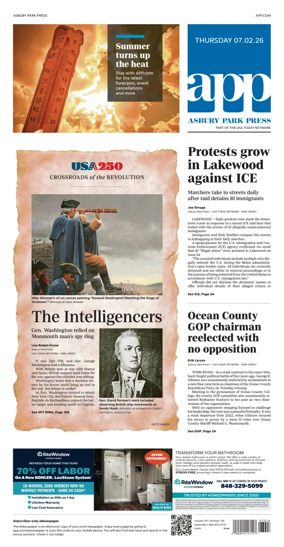 Cover of Asbury Park Press
