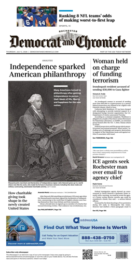 Cover of Democrat and Chronicle
