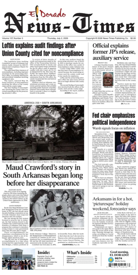 Cover of El Dorado News-Times (VCID - Camden News)