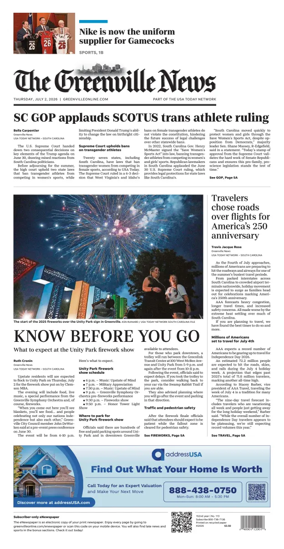 Cover of The Greenville News