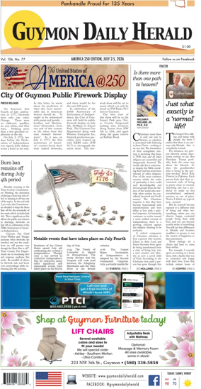 Cover of Guymon Daily Herald